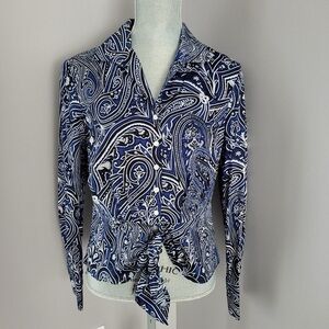 Jones New York Signature Paisley Blouse